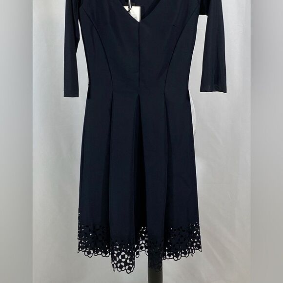 Chiara Boni La Petite Robe Naffy V-Neck Fit-&-Flare Dress size 8 - Picture 7 of 12